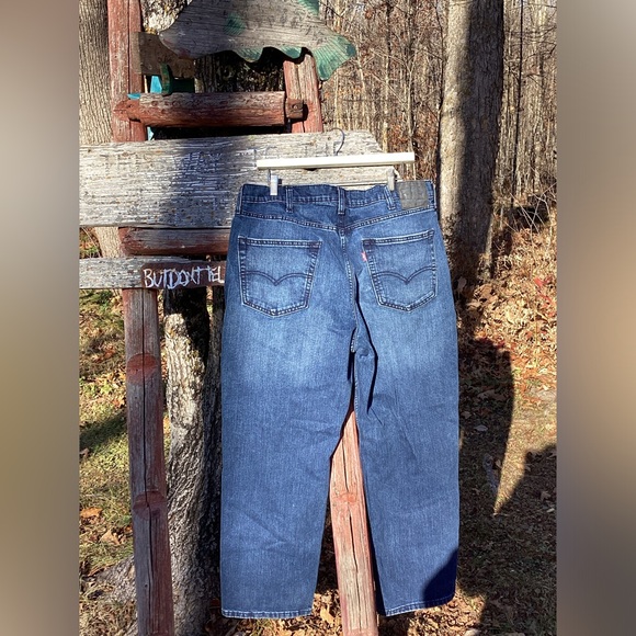 π Levi's Men's 550 Jeans 40 x 30 Dark Blue π O 3 - Picture 2 of 16
